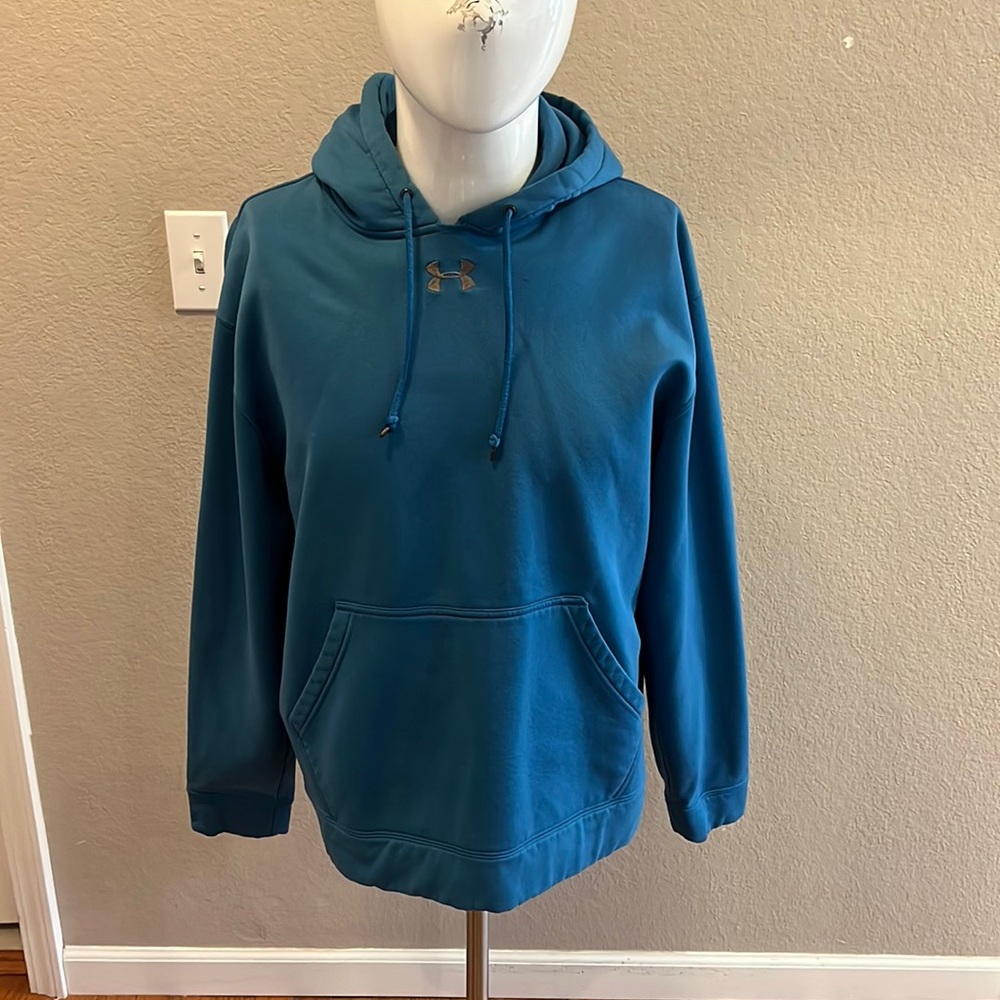 Under Armor Logo‎ Hoodie Loose, Men’s Size M - sky blue